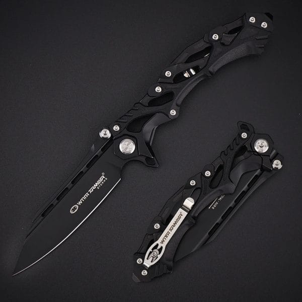 סכין מתקפלת עם נעילה דגם Alien תוצרת WithArmour - שחור