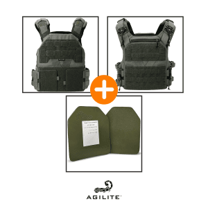 בנדל ווסט לוחם Agilite + שתי פלטות מיגון FMS 10X12 בשימוש כוחות הביטחון